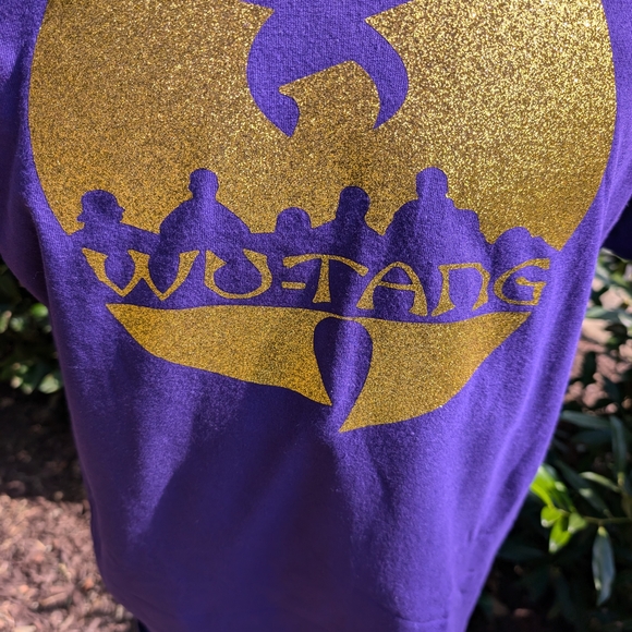 Purple Wu-Tang Clan T-Shirt with Gold Logo(Tour overruns) - Picture 1 of 6